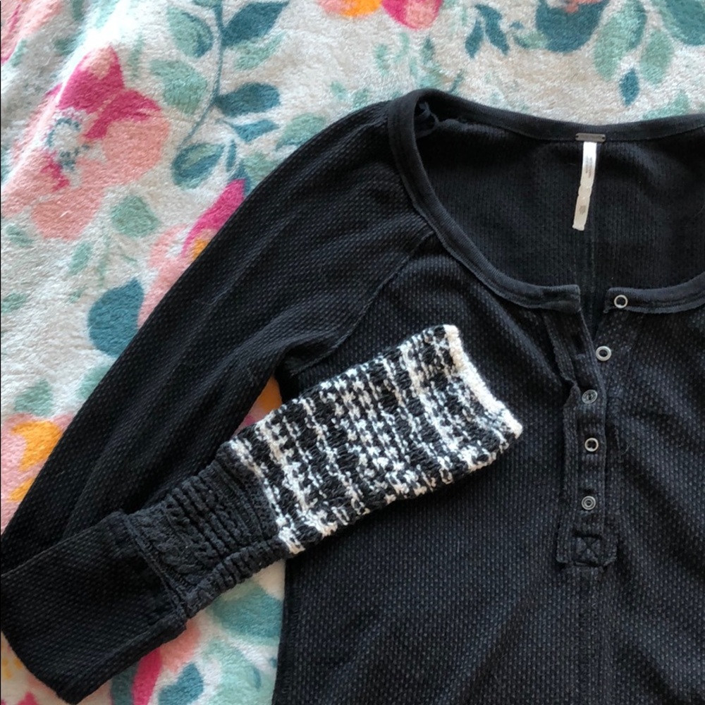 Long Sleeve Woven Free People Top